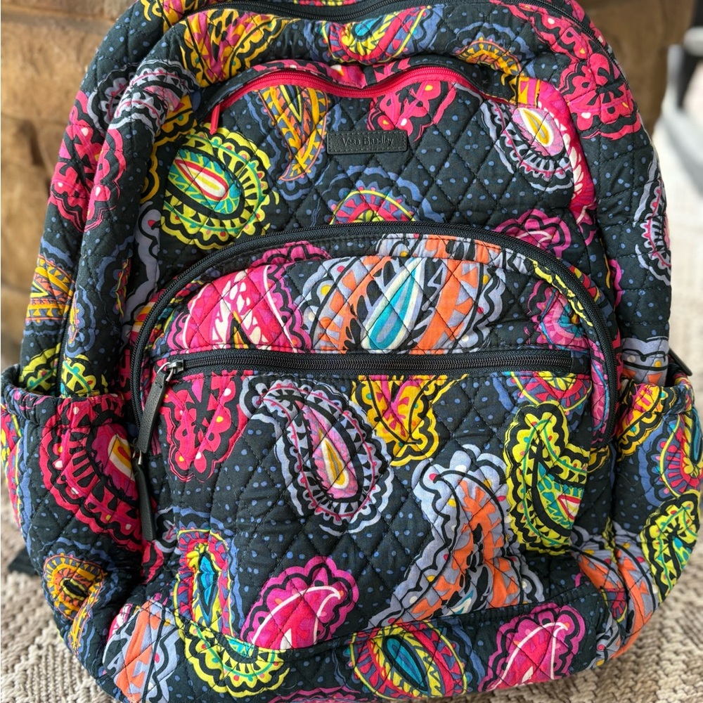 Vera Bradley Multicolor Paisley Quilted Backpack